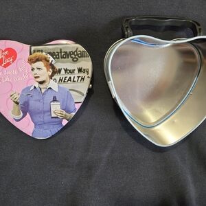 Heart-Shaped 'I Love Lucy' Tin box
